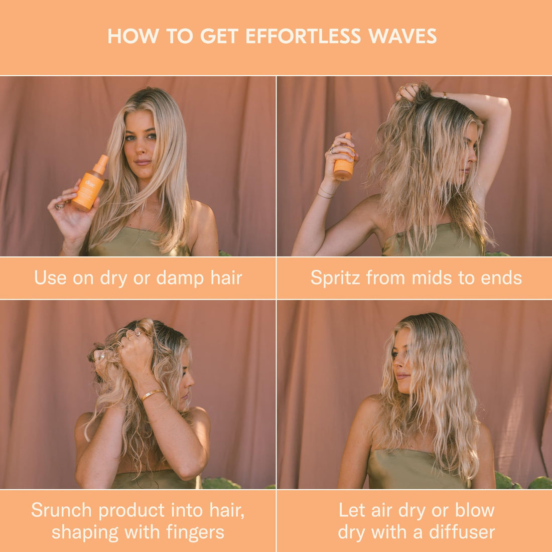 DAE Hibiscus Wave Spray - Enhances Texture, Adds Volume & Hydrates (5 oz)
