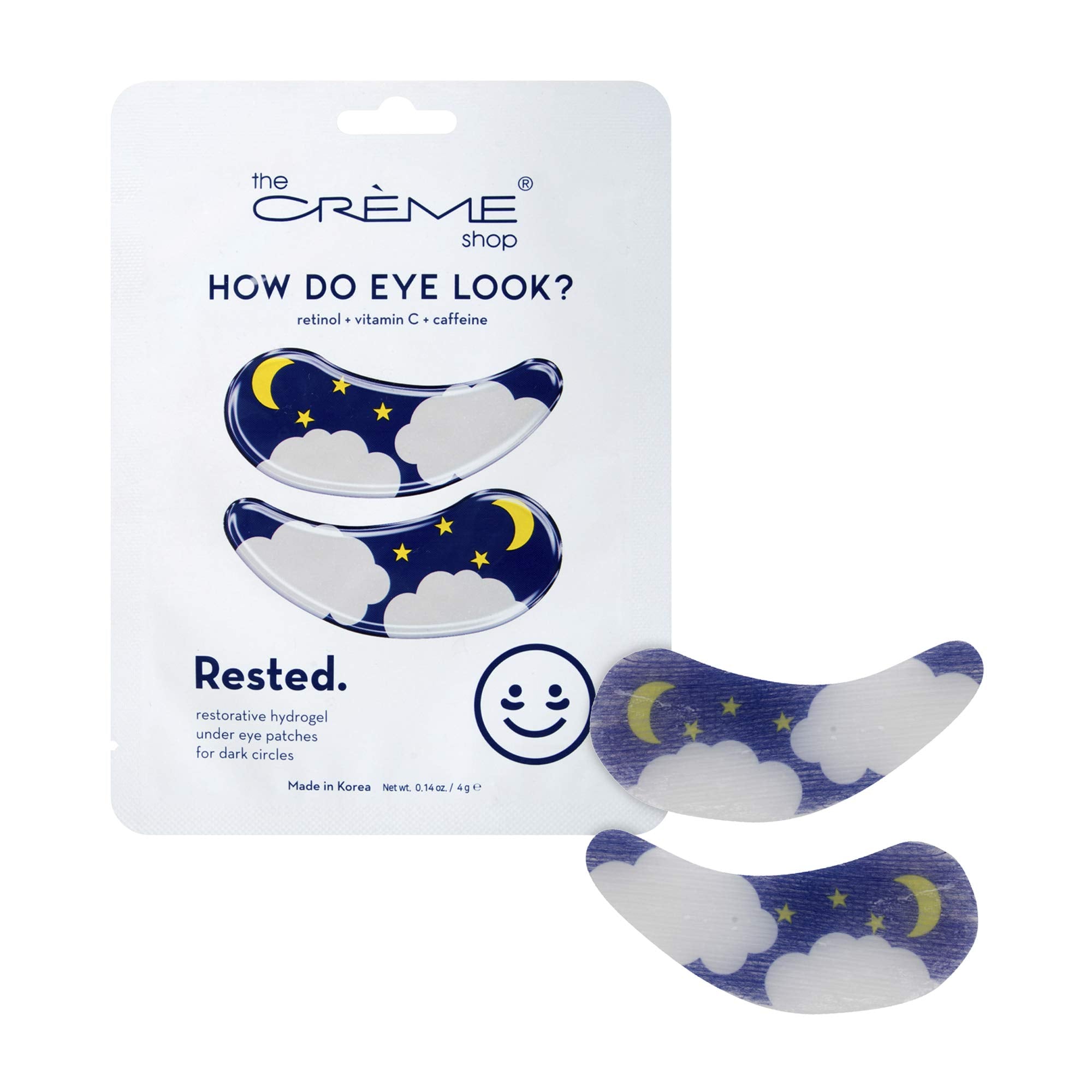 The CrÃƒ¨me Shop - Rested Hydrogel Under Eye Patches for Dark Circles - Korean Skincare (3 Pack)