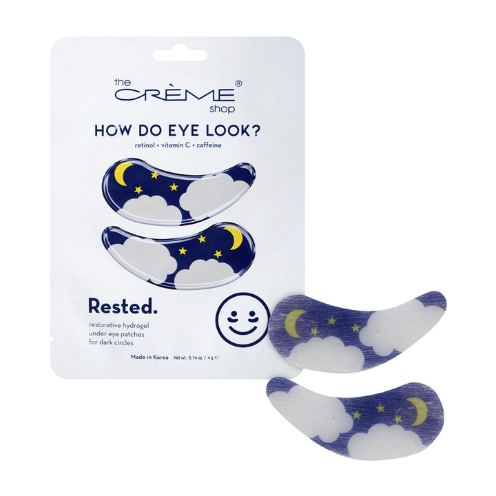 The CrÃƒ¨me Shop - Rested Hydrogel Under Eye Patches for Dark Circles - Korean Skincare (3 Pack)