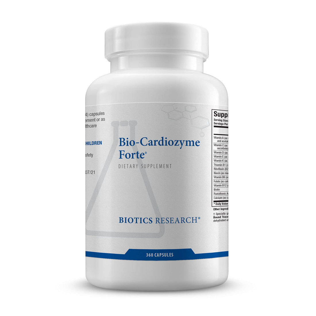 Biotics Research Bio Cardiozyme Forte Healthy Heart Multivitamin. Broad Spectrum Formulation Designed to Support Cardiovascular Health and Function. Powerful antioxidant Support 360 Capsules