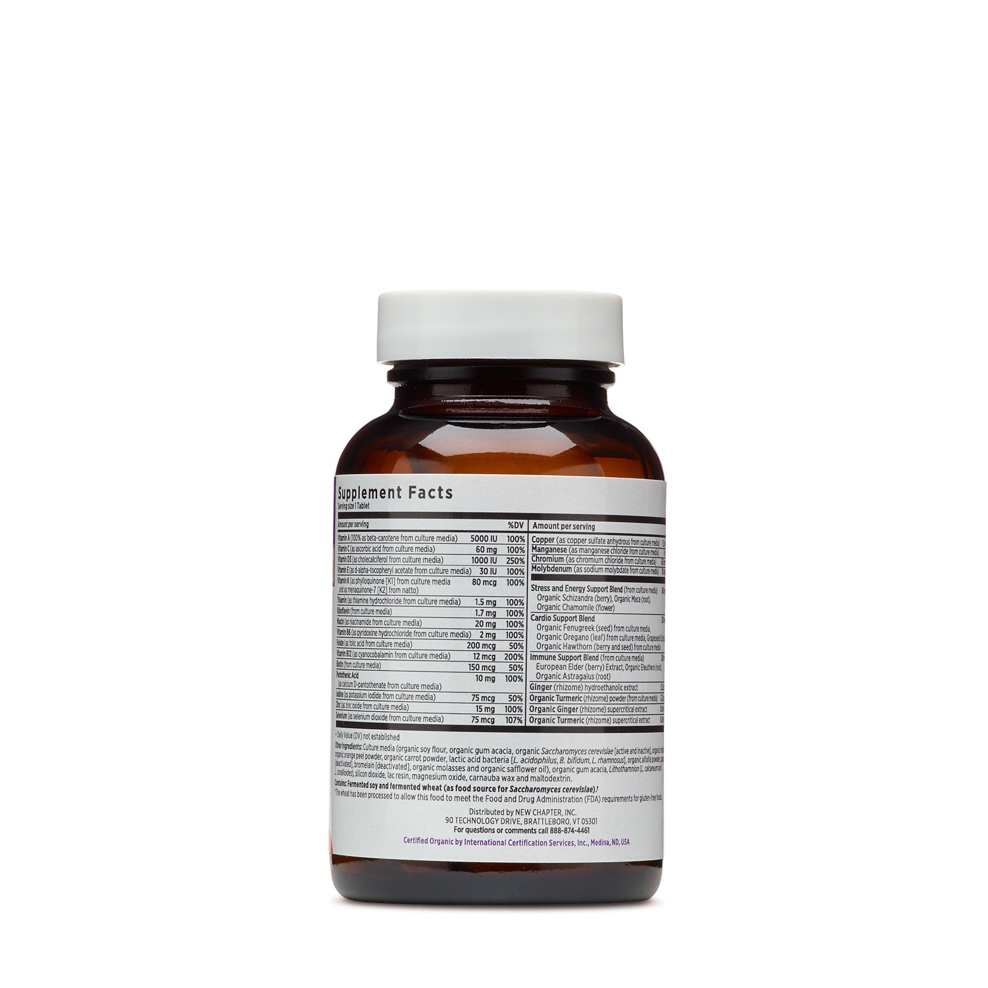 New Chapter Every Man's One Daily, Men's Multivitamin Fermented with Probiotics + Selenium + B Vitamins + Vitamin D3 + Organic Non-GMO Ingredients, 24 Count