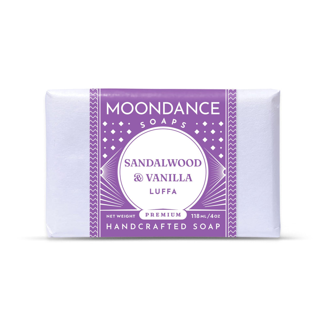 Sandalwood & Vanilla Soap - 4 oz bar by MoonDance Soaps & More