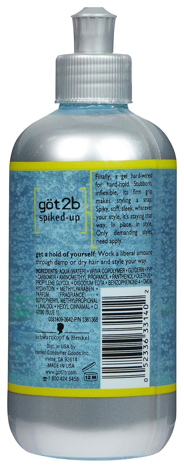 Got2b U Hc 2038 Spiked Up Max Control Styling Gel 8.5 Oz Gel