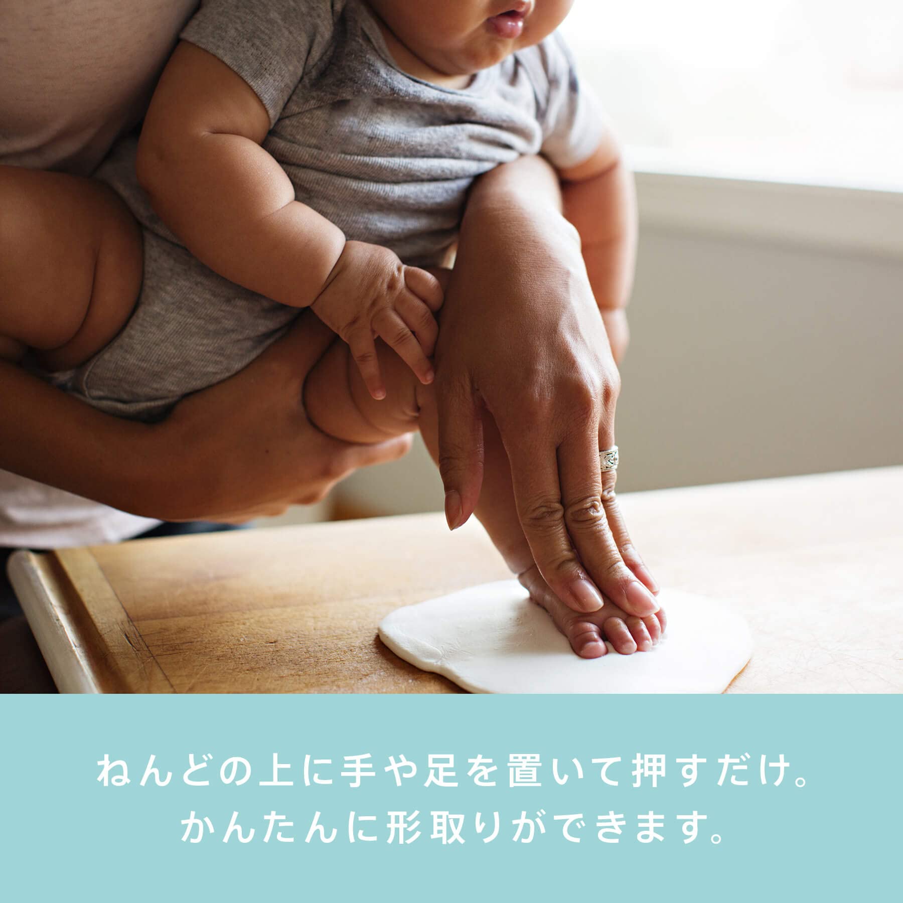 Pearhead Babyprints Deluxe Wall Frame, Reversible Pink & Blue Newborn Handprint and Footprint Photo Frame Kit, Clay Baby Prints Impression Kit, Gender-Neutral Baby Keepsake, Baby Nursery Décor, White