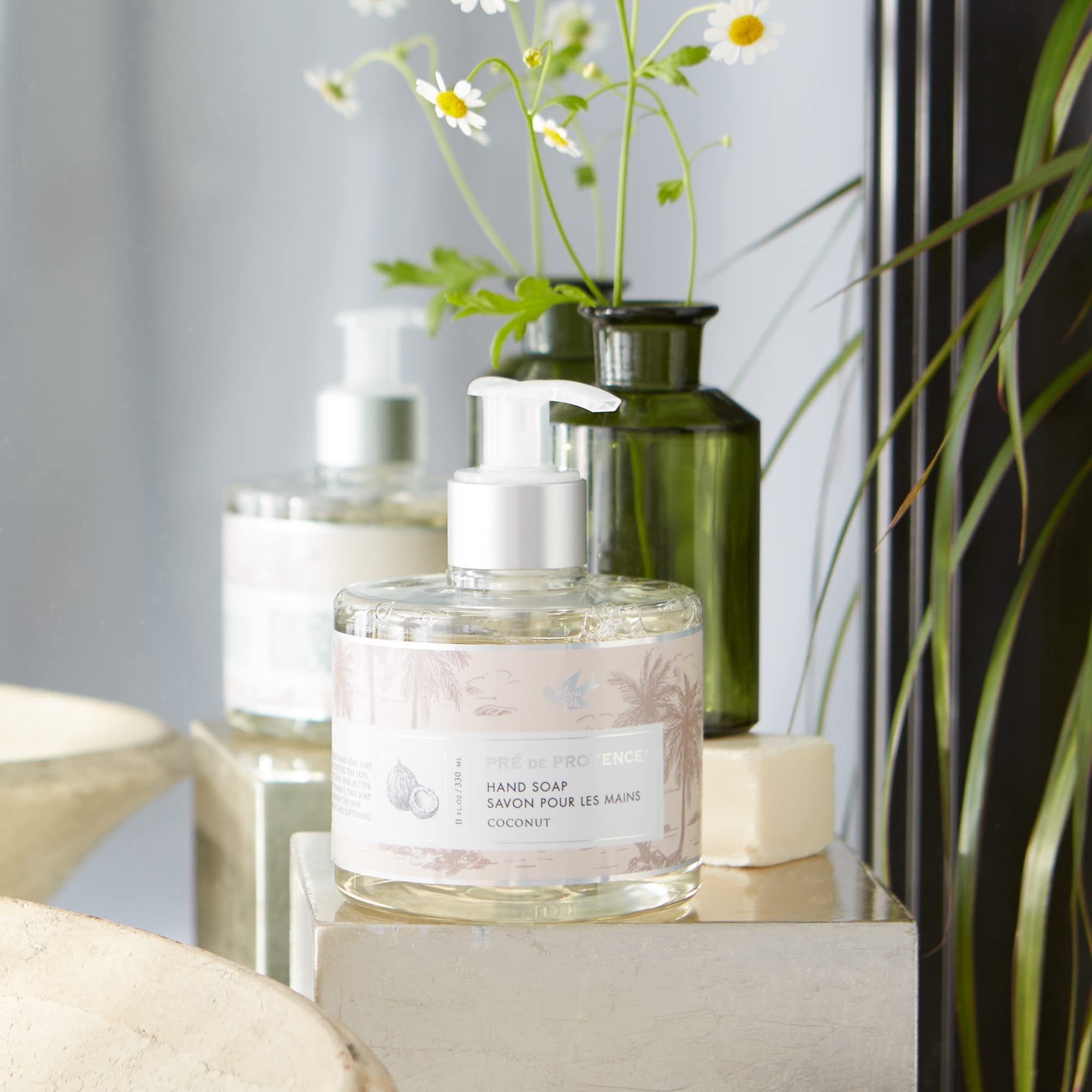 Pre de Provence Collection Liquid Hand Soap, Sooths & Softens while Cleansing, Enriched with Shea Butter, Vitamin E & Glycerin, Soft & Soothing, 11 fl oz, Coconut