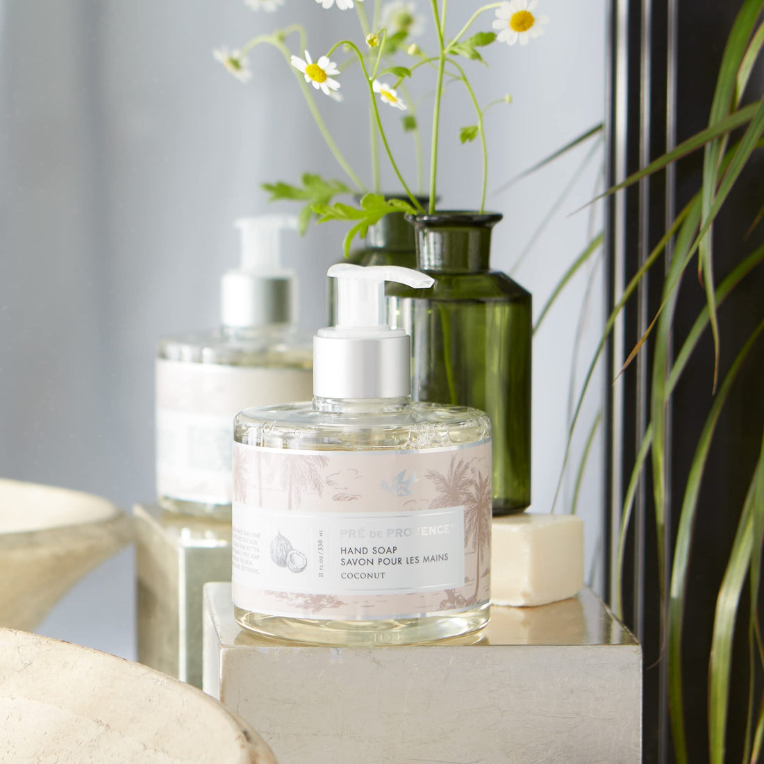 Pre de Provence Collection Liquid Hand Soap, Sooths & Softens while Cleansing, Enriched with Shea Butter, Vitamin E & Glycerin, Soft & Soothing, 11 fl oz, Coconut