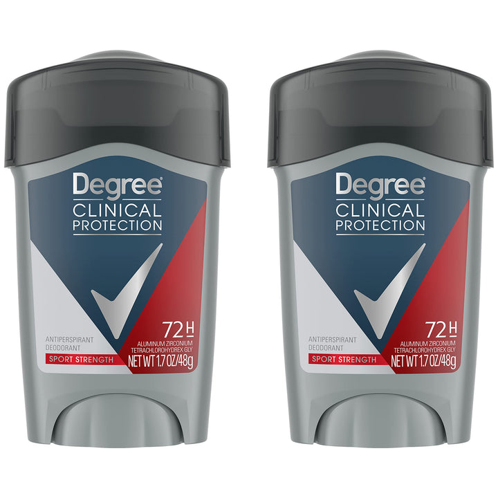 Degree Men Clinical Antiperspirant Deodorant, Sport Strength 1.7 oz (Pack of 2)