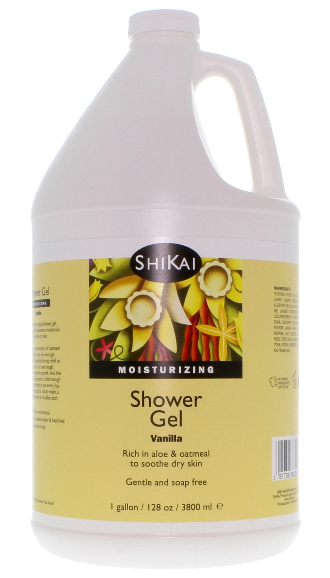 Shikai Vanilla Moisturizing Shower Gel, 128 Ounce
