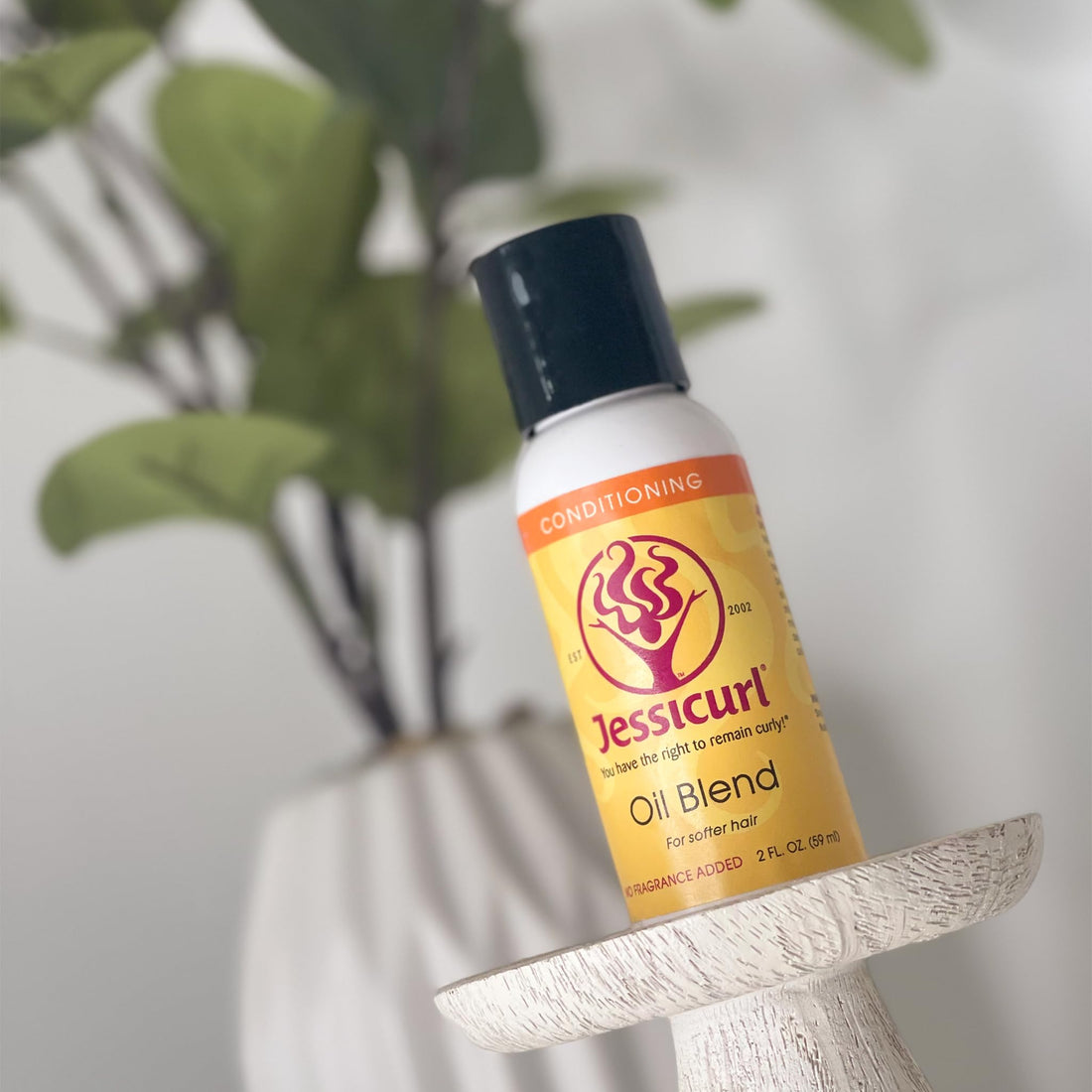 Jessicurl Oil Blend for Softer Hair, Citrus Fragrance Free, 2 Fluid Ounce