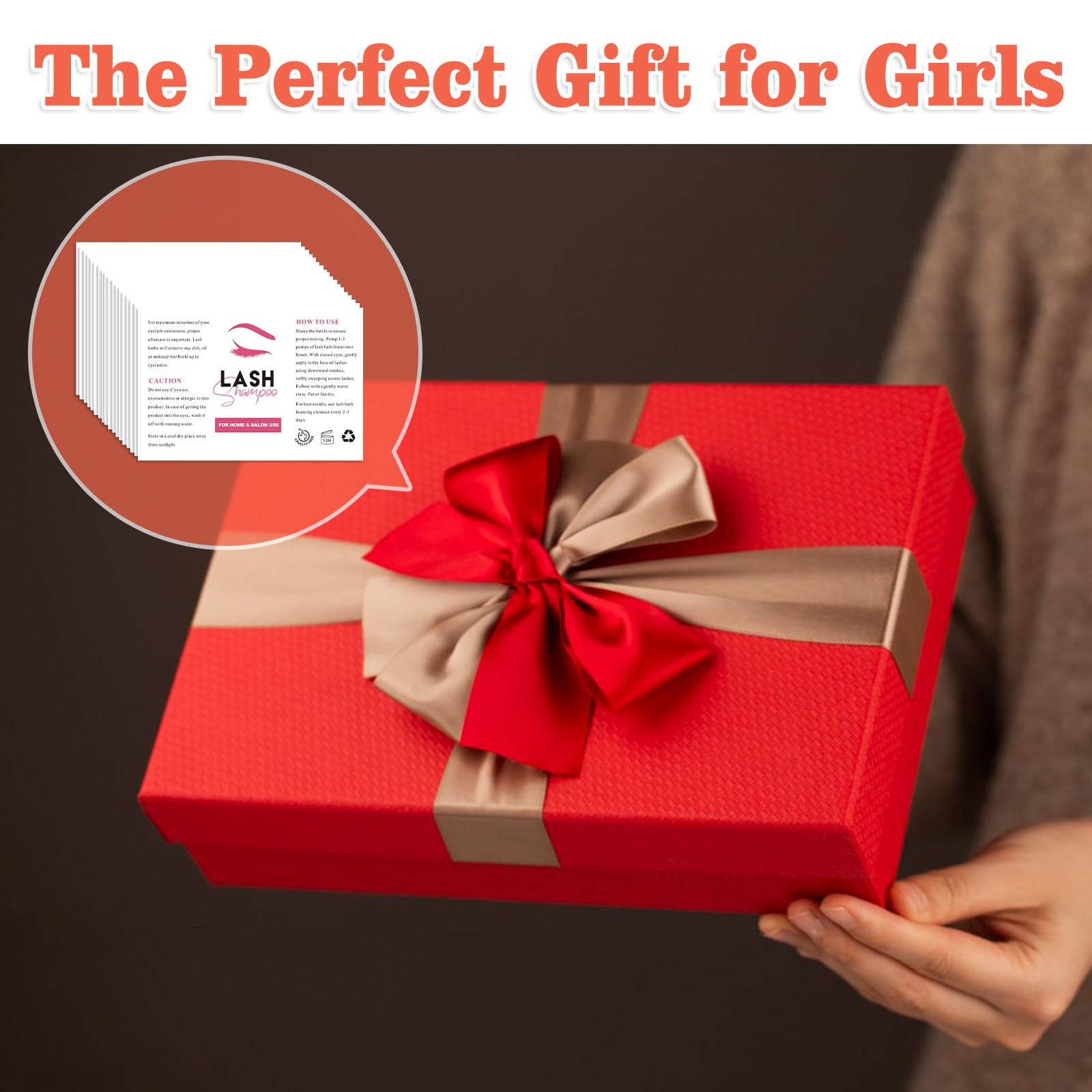 50PCS Lash Shampoo Label Stickers for Bottle, Lash Extension Stickers for Foam Pump Bottle Lash Bath Wash Label Personalised Stickers (C)