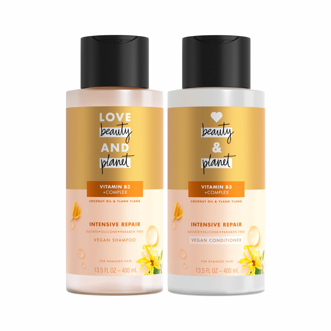 Love Beauty And Planet Shampoo and Conditioner, Coconut Oil & Ylang Ylang 13.5 oz, 2 count