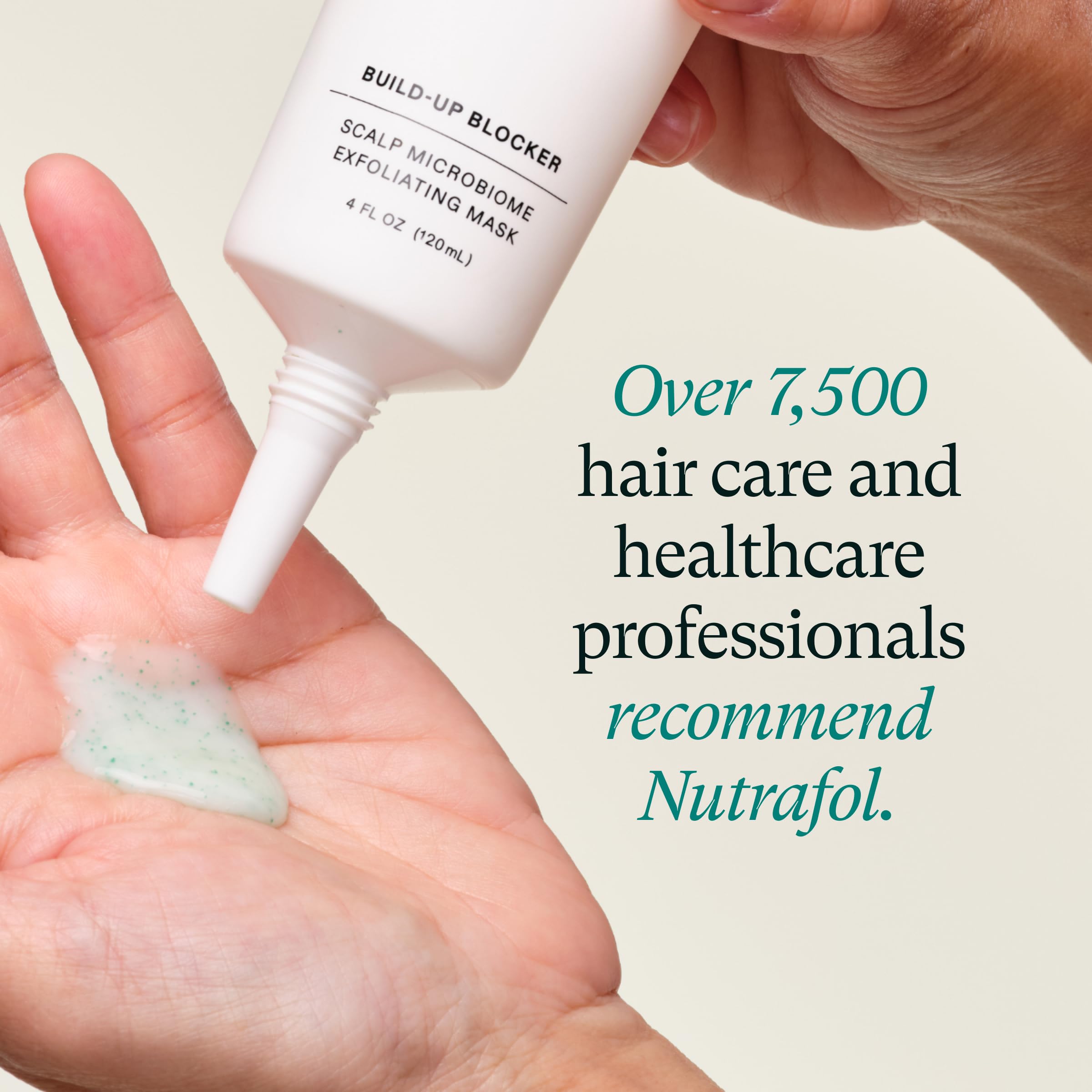 Nutrafol Exfoliating Scalp Mask, Eliminates Product Build-up and Oil for Healthier Hair and Scalp, Physician-formulated for Thinning Hair, Color and Extension Safe - 4 Fl Oz Bottle