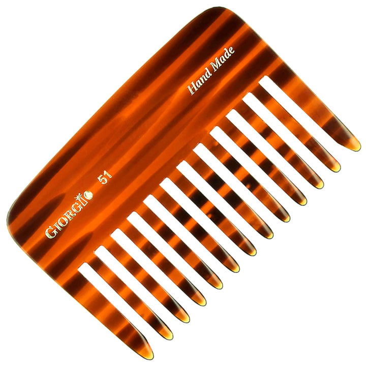 GWL Giorgio Hand Made Flexible Comb 3-3/4 Long (Tortoise G51)