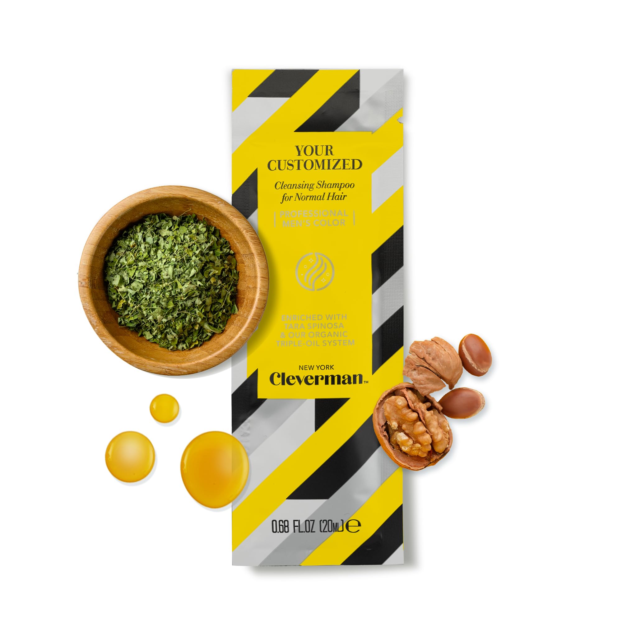 CLEVERMAN Men's Cleansing Shampoo for Normal Hair (5 pack)