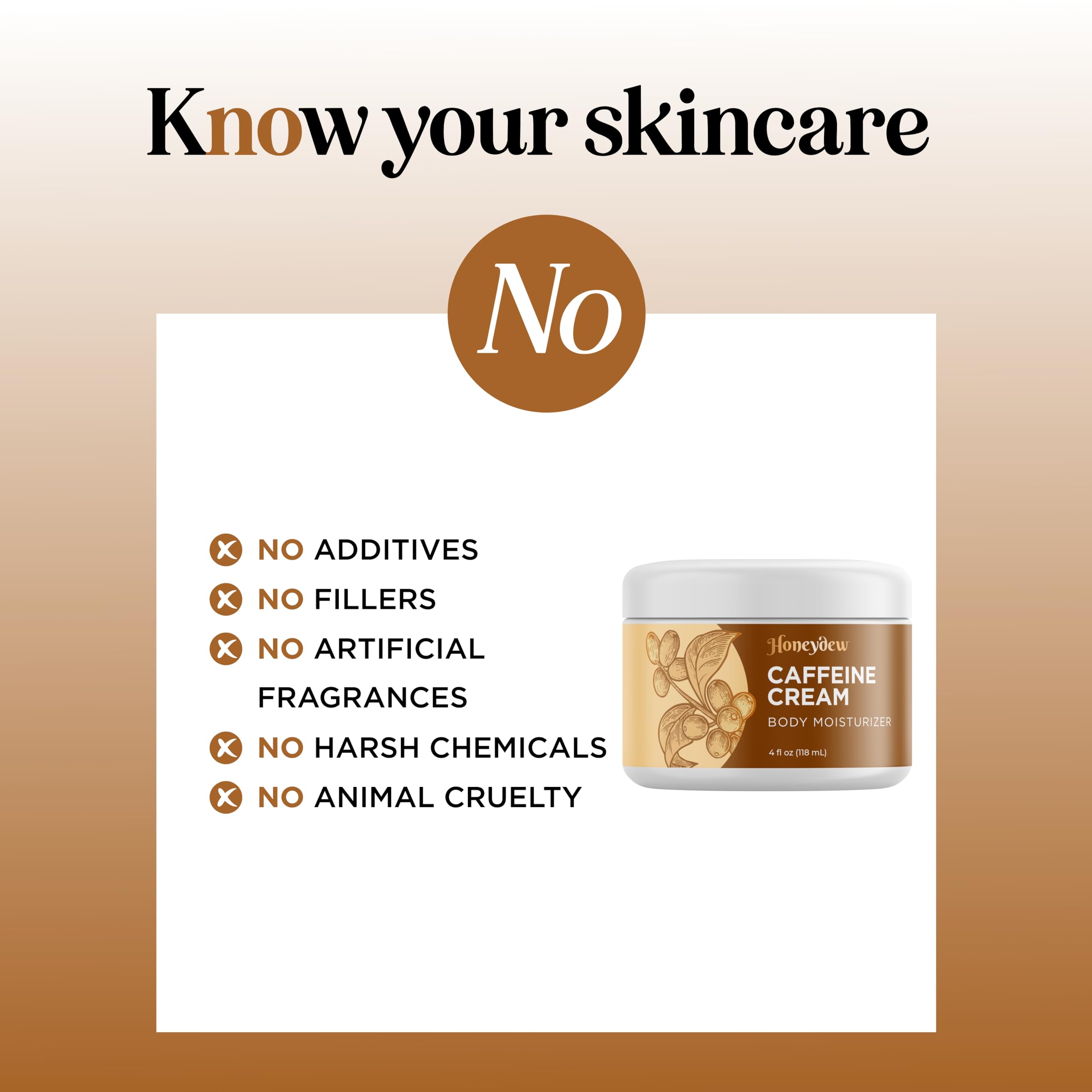 Concealing Caffeine Cream for Cellulite Reduction - Ultra Moisturizing Cellulite Cream for Thighs Butt and Belly with Rich Shea and Cocoa Butter - Light Scented Vegan Firming Body Lotion for Women