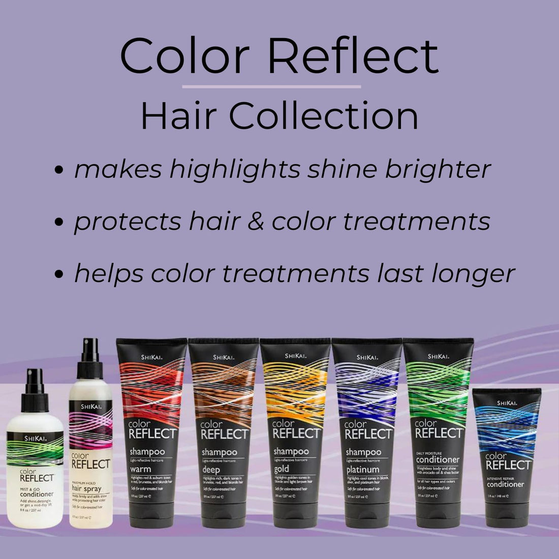 Shikai Color Reflect Shampoo, Warm 8fl oz