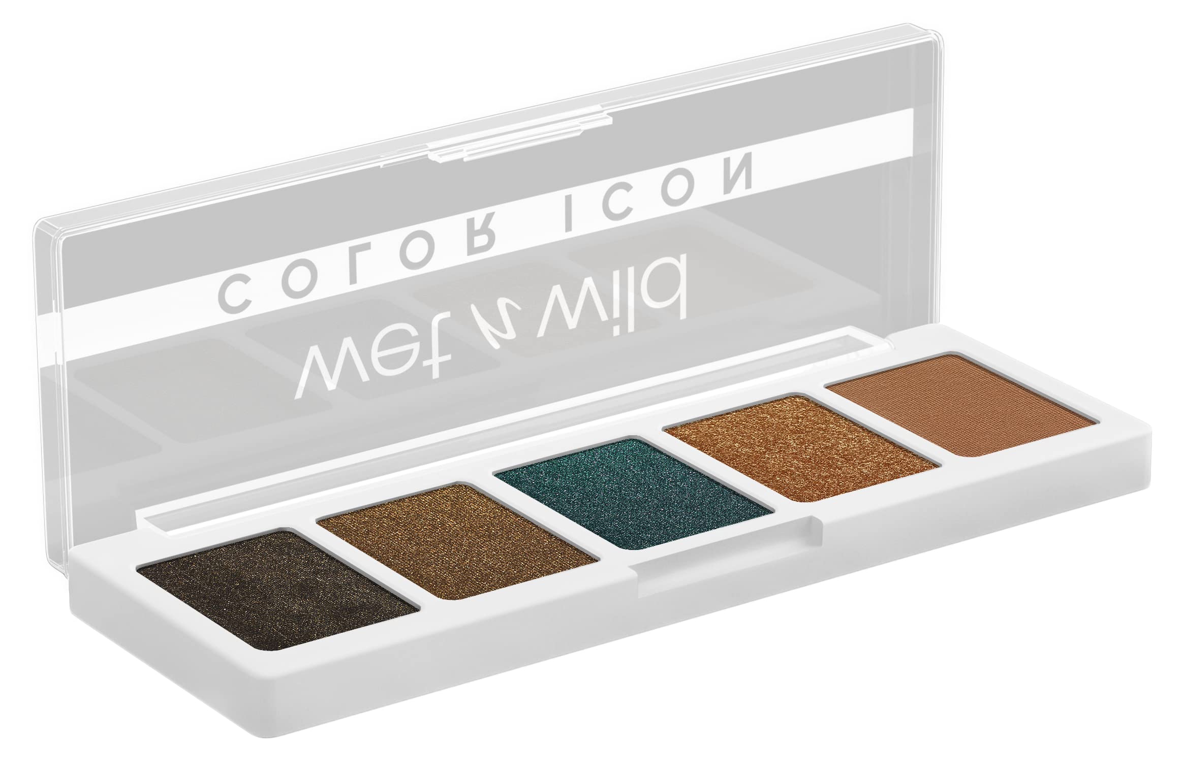 wet n wild Color Icon Eyeshadow Makeup 5 Pan Palette, Matte, Shimmer, Metallic, Long Wearing, Rich Buttery Pigment, Cruelty Free - My Lucky Charm