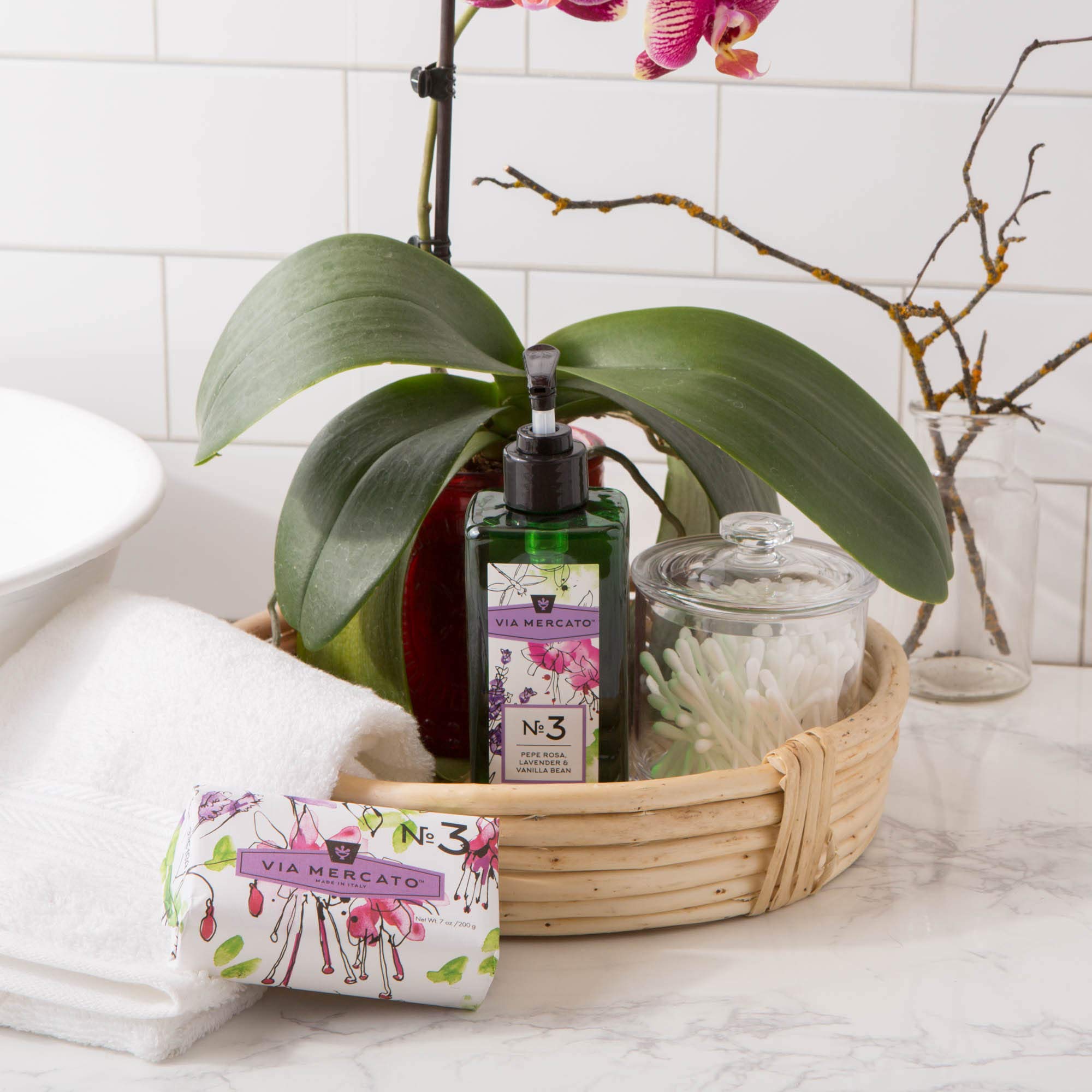 Pre de Provence via Mercato Liquid Hand Soap, Pepe Rose, Lavender & Vanilla, 12 Fluid Ounce