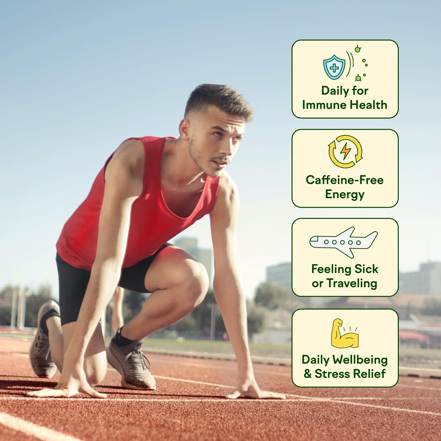 Feel Goods Immunity Icon, Zero Sugar, Vitamin C, A, B, D, E & Zinc, Organic Elderberry, Ashwagandha, Drink Mix Powder, Vegan, Non GMO, Caffeine & Gluten Free | Peach Lemonade, 15 Count