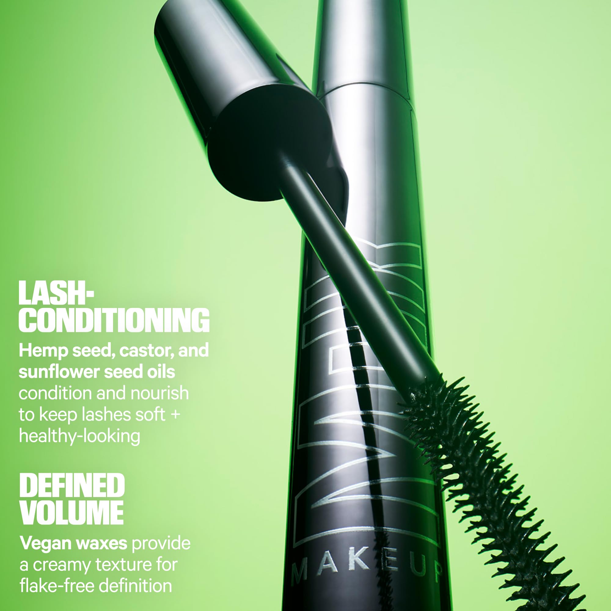 KUSH High Roll Defining & Volumizing Tubing Mascara - 0.3 fl oz - Up to 24-Hour Wear - Vegan, Cruelty Free - Ophthalmologist Tested - Safe for Sensitive Eyes