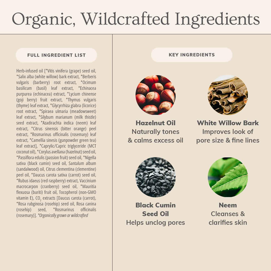 Herbal Facial Oil for Oily and Acne Prone Skin