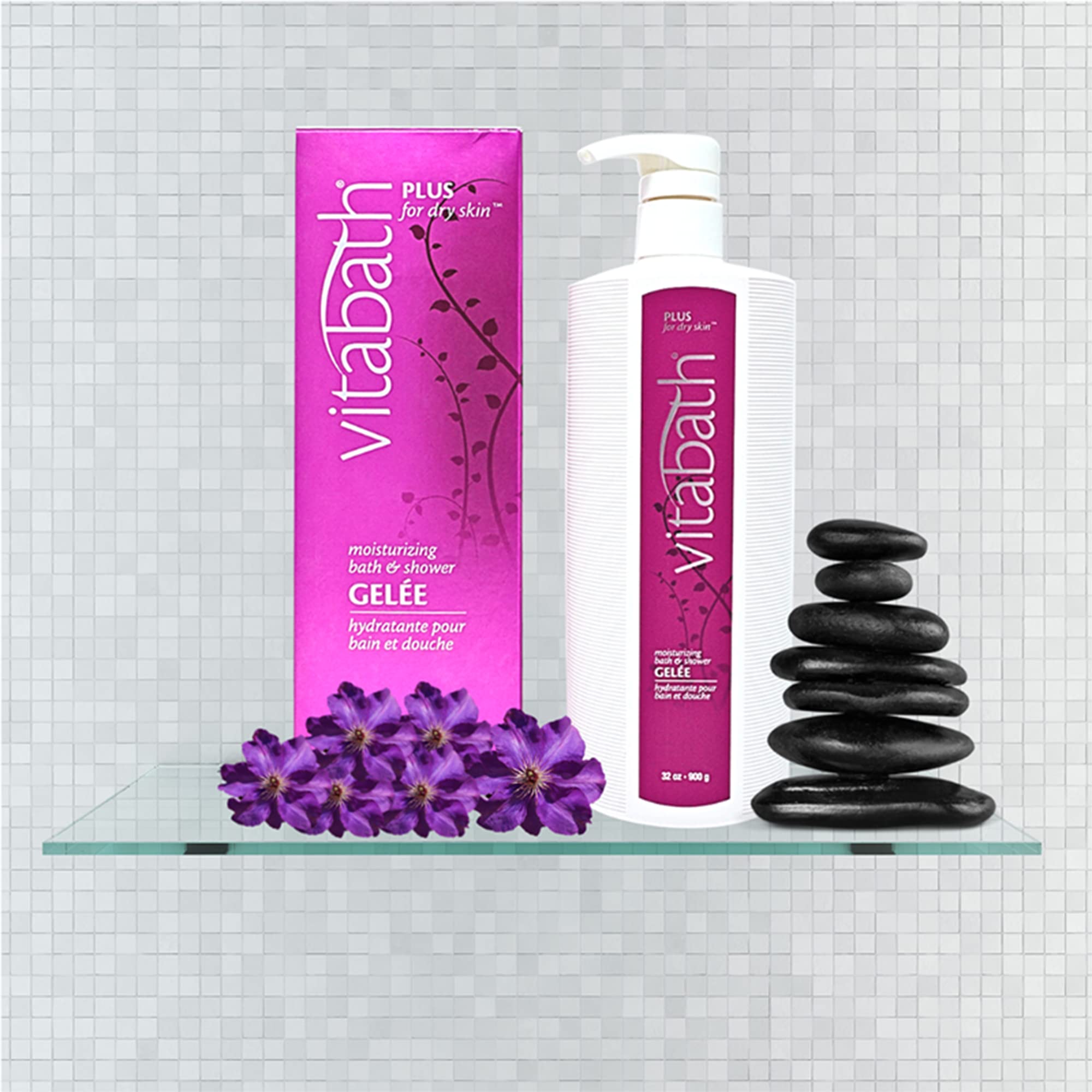 Vitabath PLUS for dry skin 32 oz Moisturizing Bath & Shower GelÃƒ©e