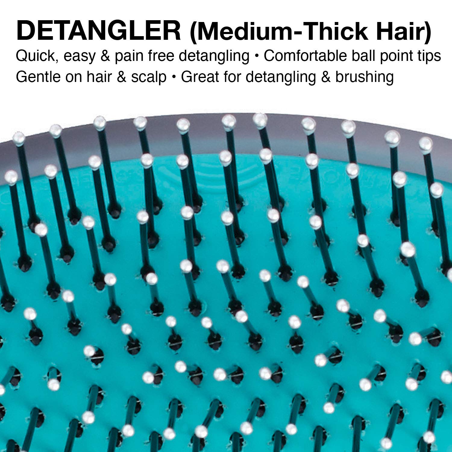 Olivia Garden Detangler & Styler Collection Brush, Black