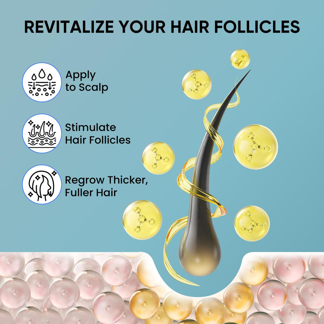 5% Minoxidil for Men and Women Hair Growth: Minoxidil Spray Hair Regrowth Treatment Serum with Biotin & Rosemary -Stop Hair Thinning and Hair Loss For Stronger Thicker Longer Hair