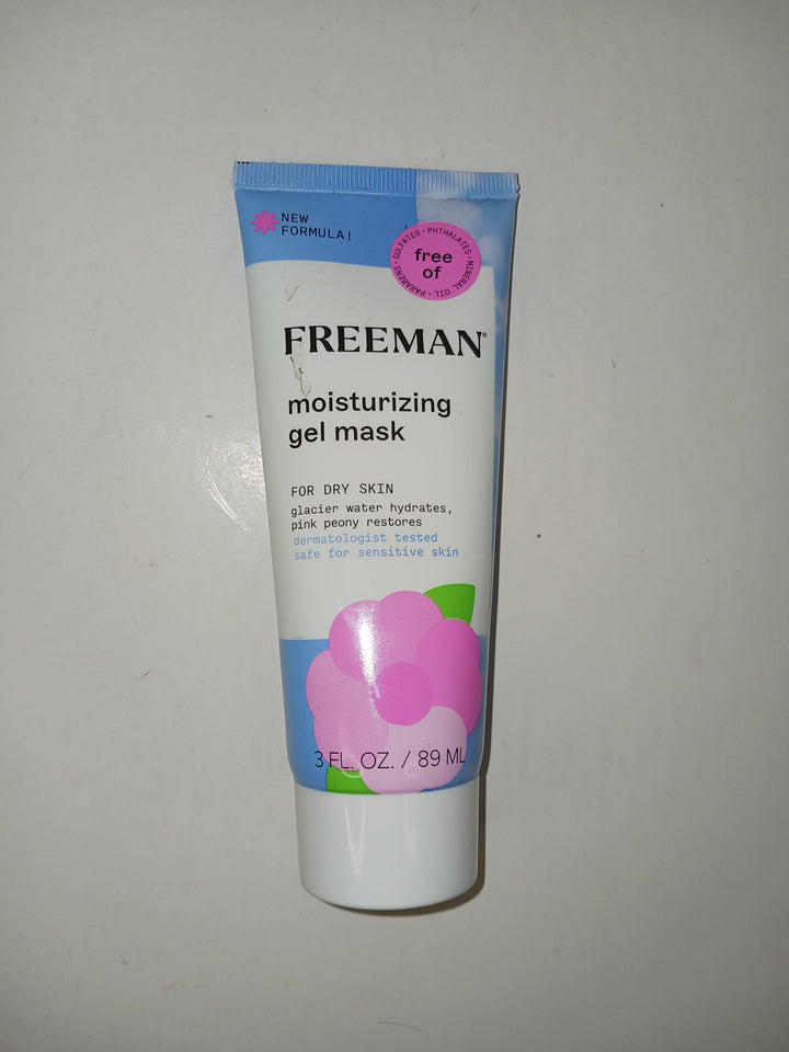 Freeman, Moisturizing Glacier Water & Pink Peony Gel Facial Mask, 3 Fl Oz