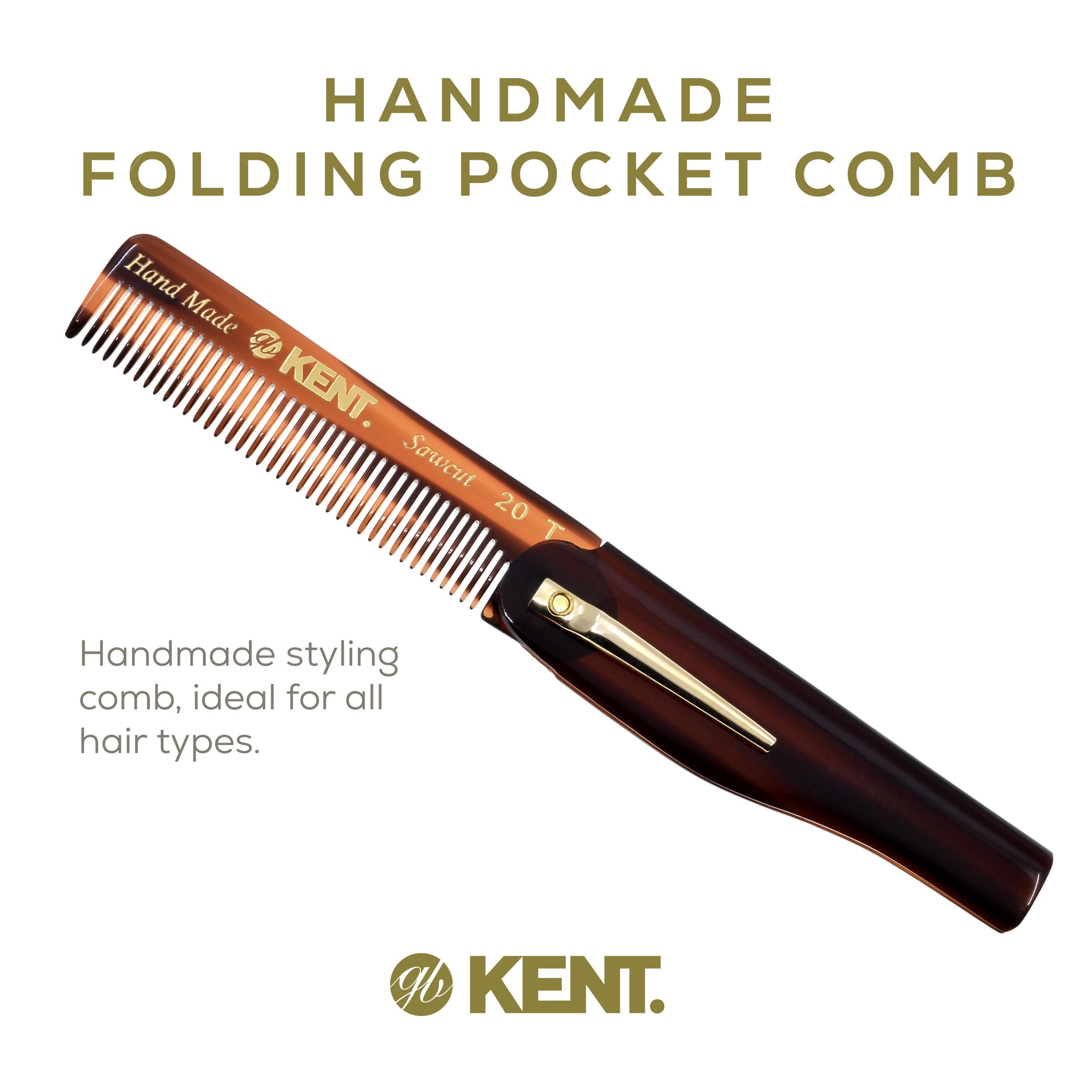 Kent 20T Folding Comb