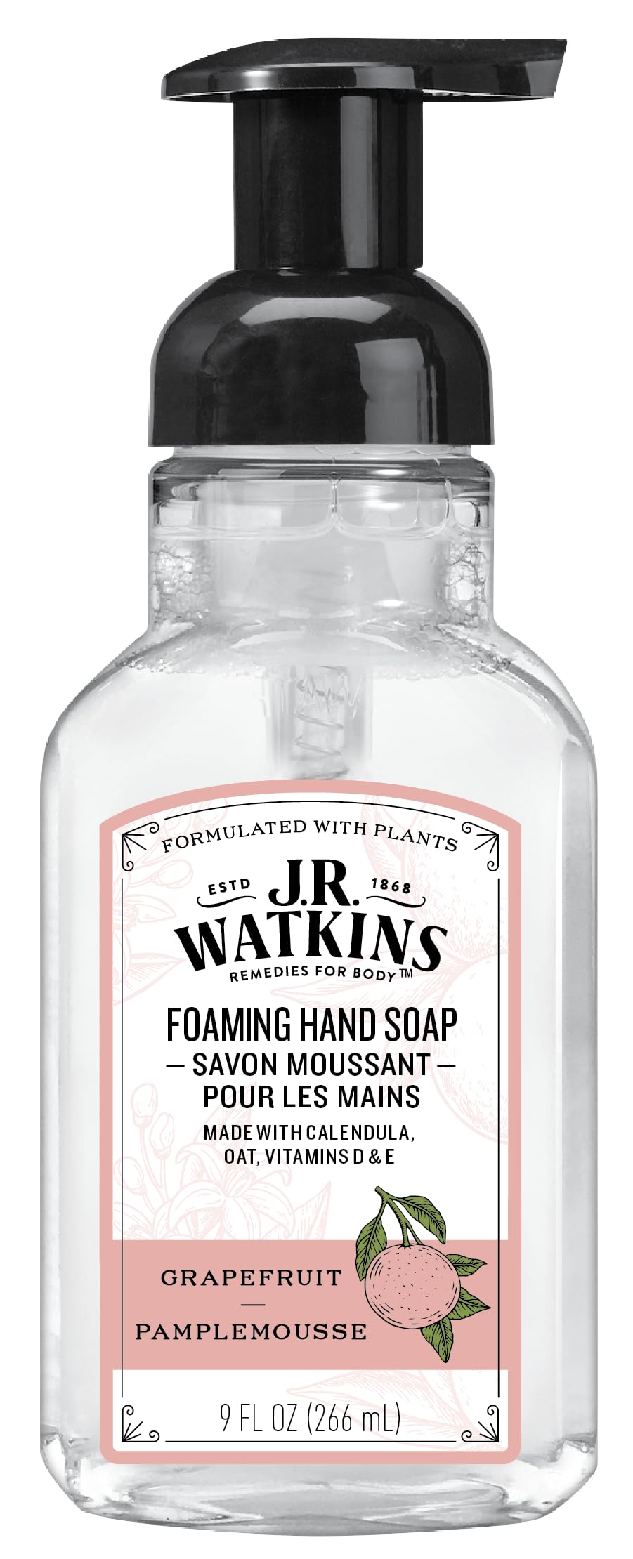 J R Watkins Foaming Grapefruit Hand Soap(9 Oz)