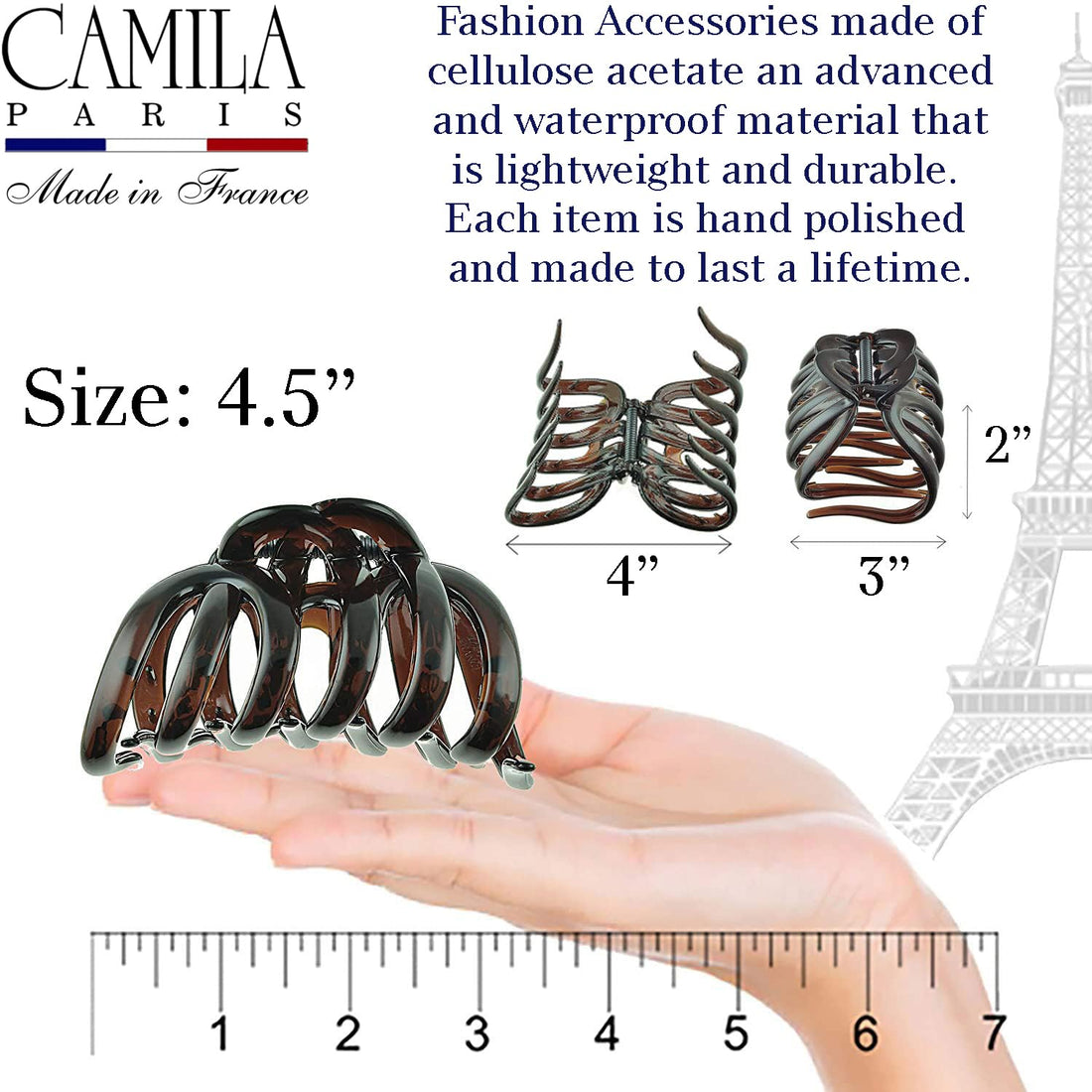 AD718 (3 1/2 ) Hair Accessories Octopus Hair Clips