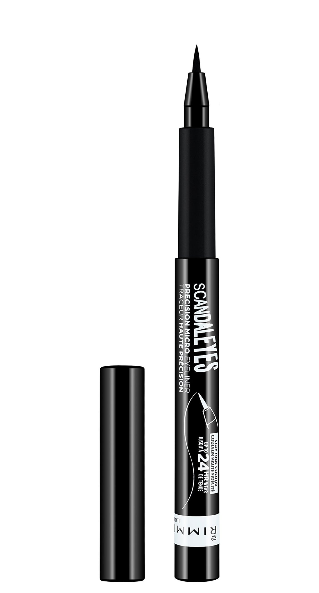 Rimmel Scandal Eyes Thick and Thin Waterproof Eyeliner, Black Noir 001, 8ml