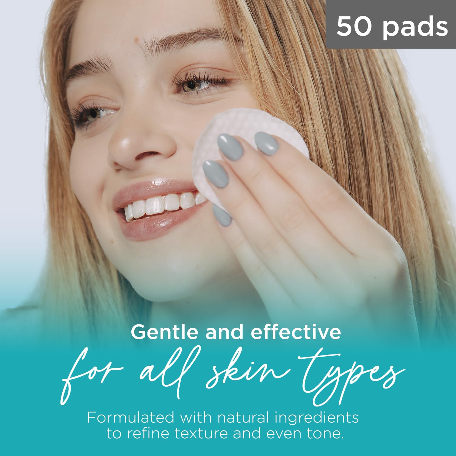 Tree of Life Beauty 18% Glycolic Acid Pads for Face (50 Pads) - Exfoliating Pad for Face with Witch Hazel, Vitamin C, Vitamin B5 and Vitamin E - Smooth Pore Pad Reduce Pigmentation and Fine Lines