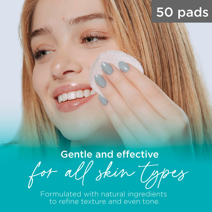 Tree of Life Beauty 18% Glycolic Acid Pads for Face (50 Pads) - Exfoliating Pad for Face with Witch Hazel, Vitamin C, Vitamin B5 and Vitamin E - Smooth Pore Pad Reduce Pigmentation and Fine Lines