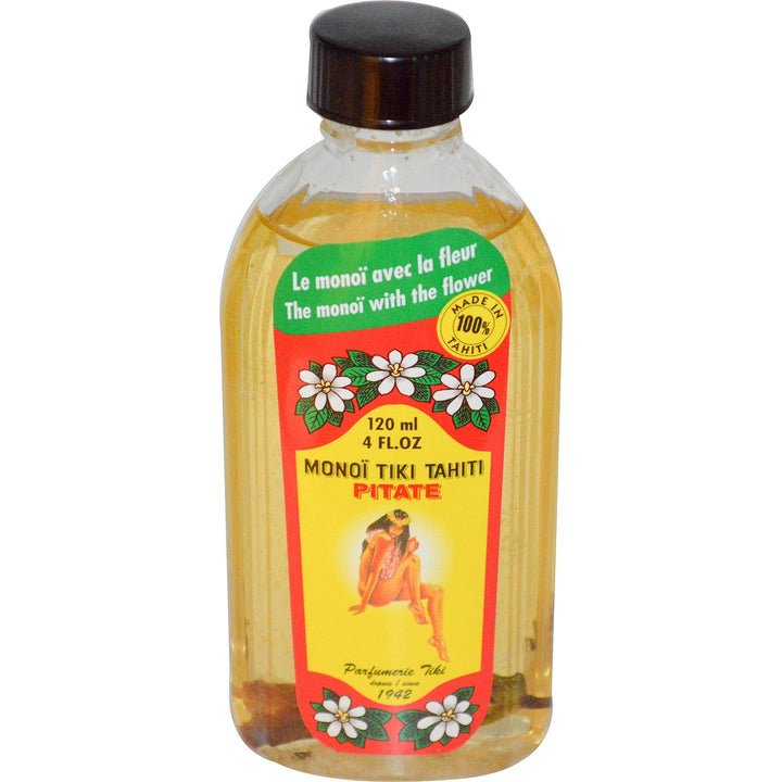 Coconut Oil Jasmine (Pitate) Monoi Tiare Cosmetics 4 oz Oil by Monoi Tiare Cosmetics