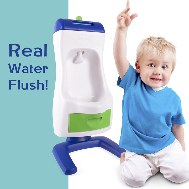 Peter Potty Toddler Urinal | Real Water Flush | Best potty training for Boys | Adjustable height & Easy to clean