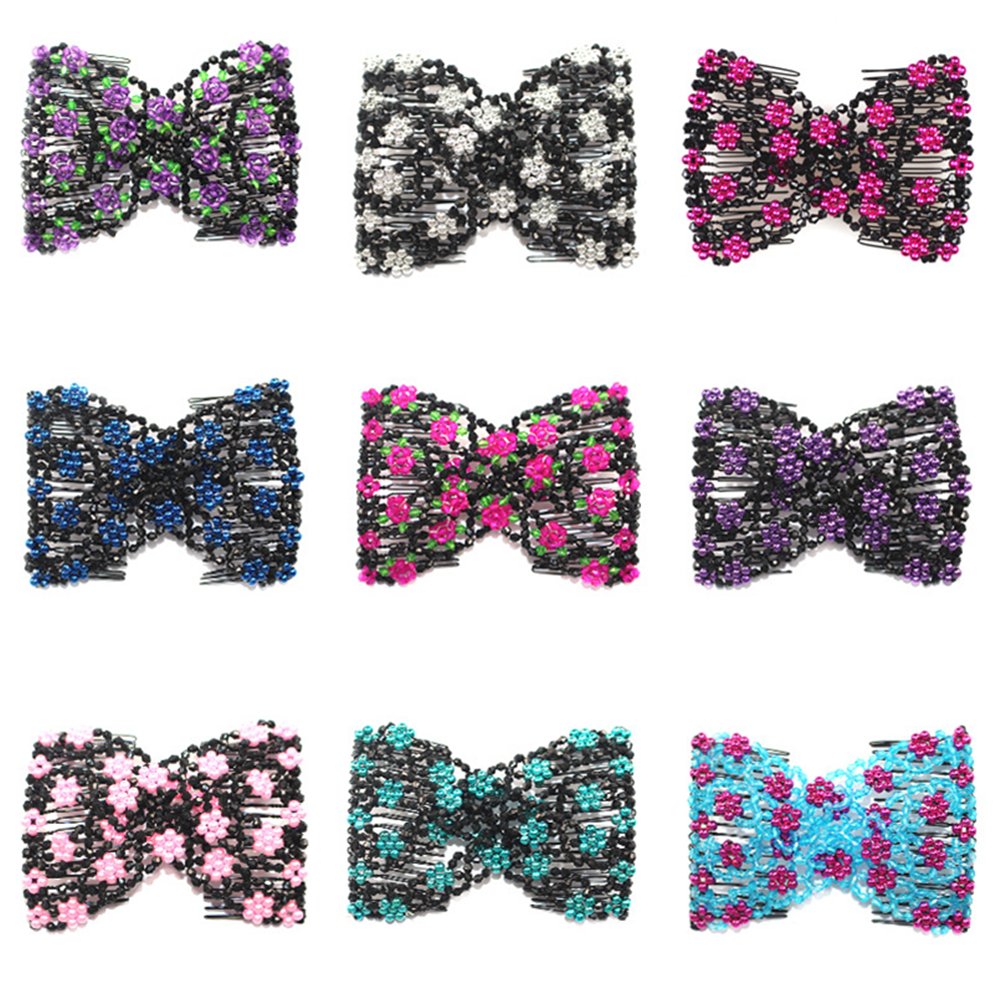 Casualfashion Magic Ez Combs Double Stretching Combs, Thick and Thin Hair, Hair Accessory for Popular Hairstyles, Pack of 6