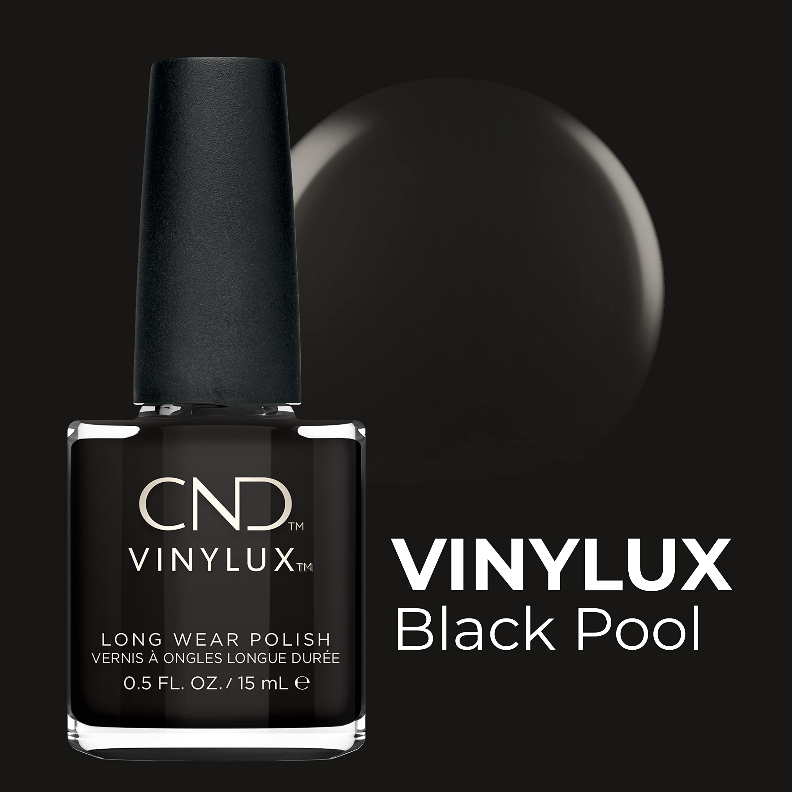CND VINYLUX Black Pool Nail Lacquer