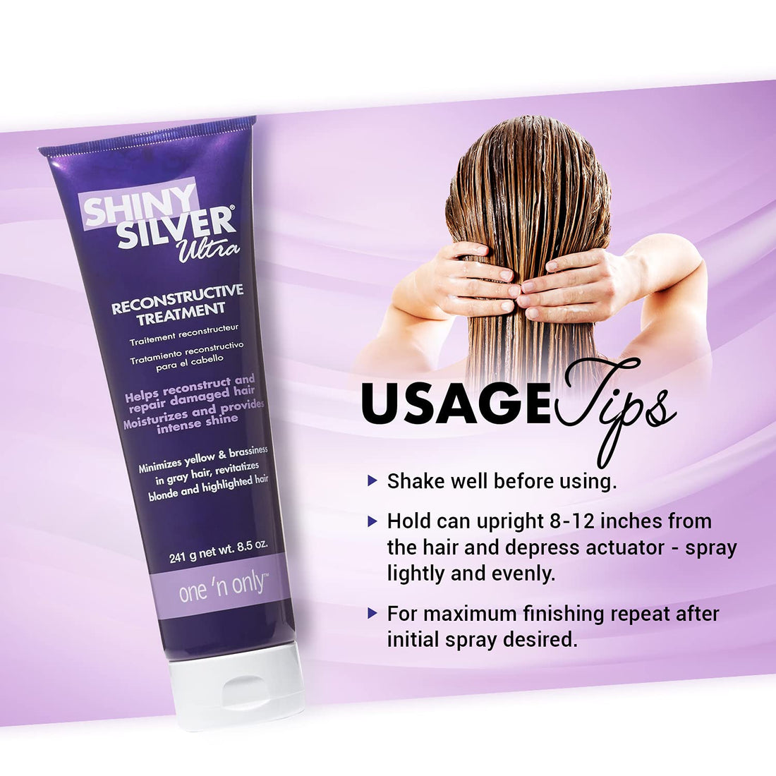 One 'n Only Shiny Silver Reconstructive Treatment, 8.5 Ounce