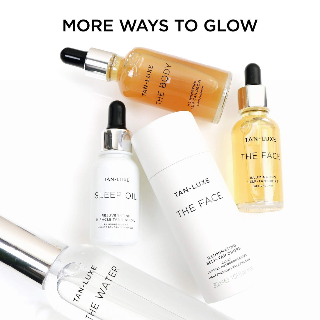 TAN-LUXE The Water - Hydrating Self-Tan Water, 200ml - Cruelty & Toxin Free - Medium/Dark