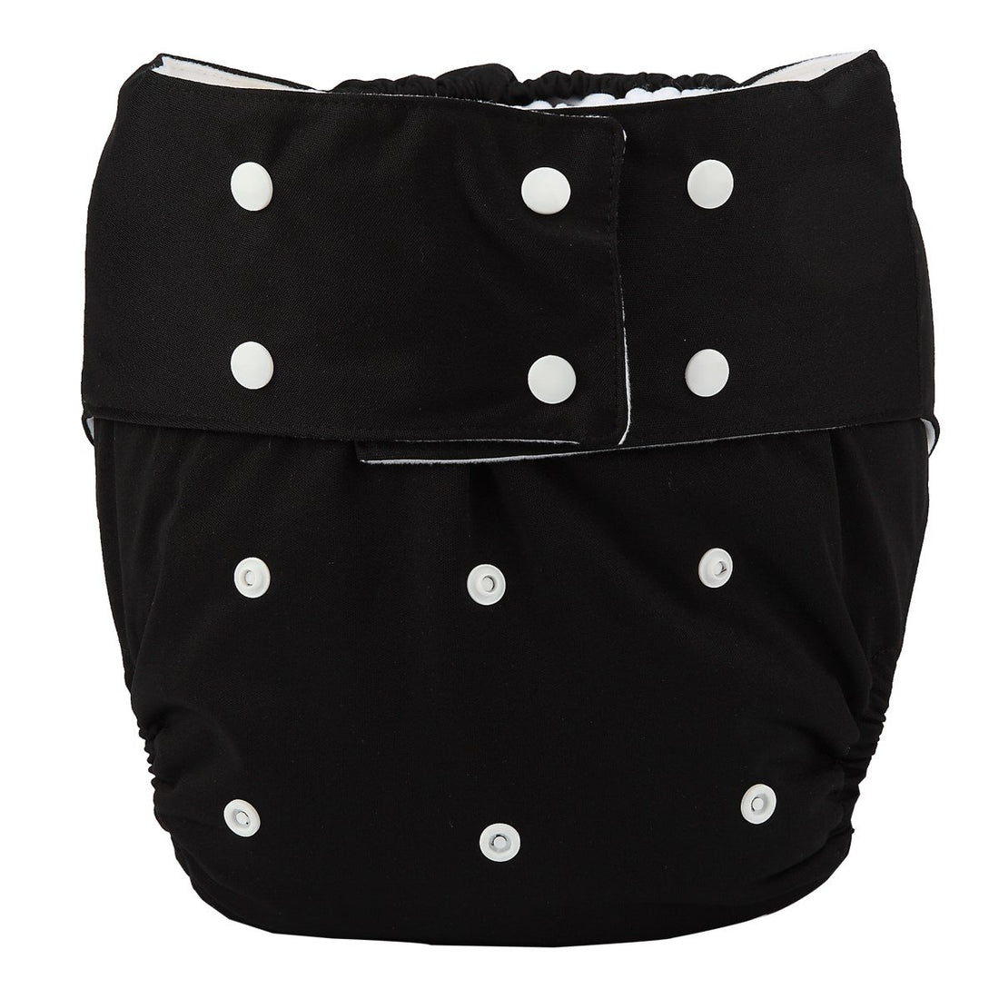Sigzagor Teen Adult Cloth Diaper Nappy Reusable Washable for Disability Incontinence Men (Black)
