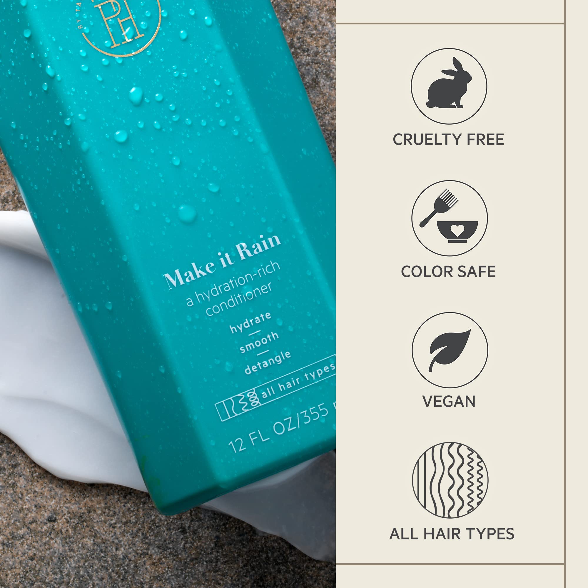 TPH by Taraji Make it Rain Hydrating Conditioner  12oz (Pack of 2)