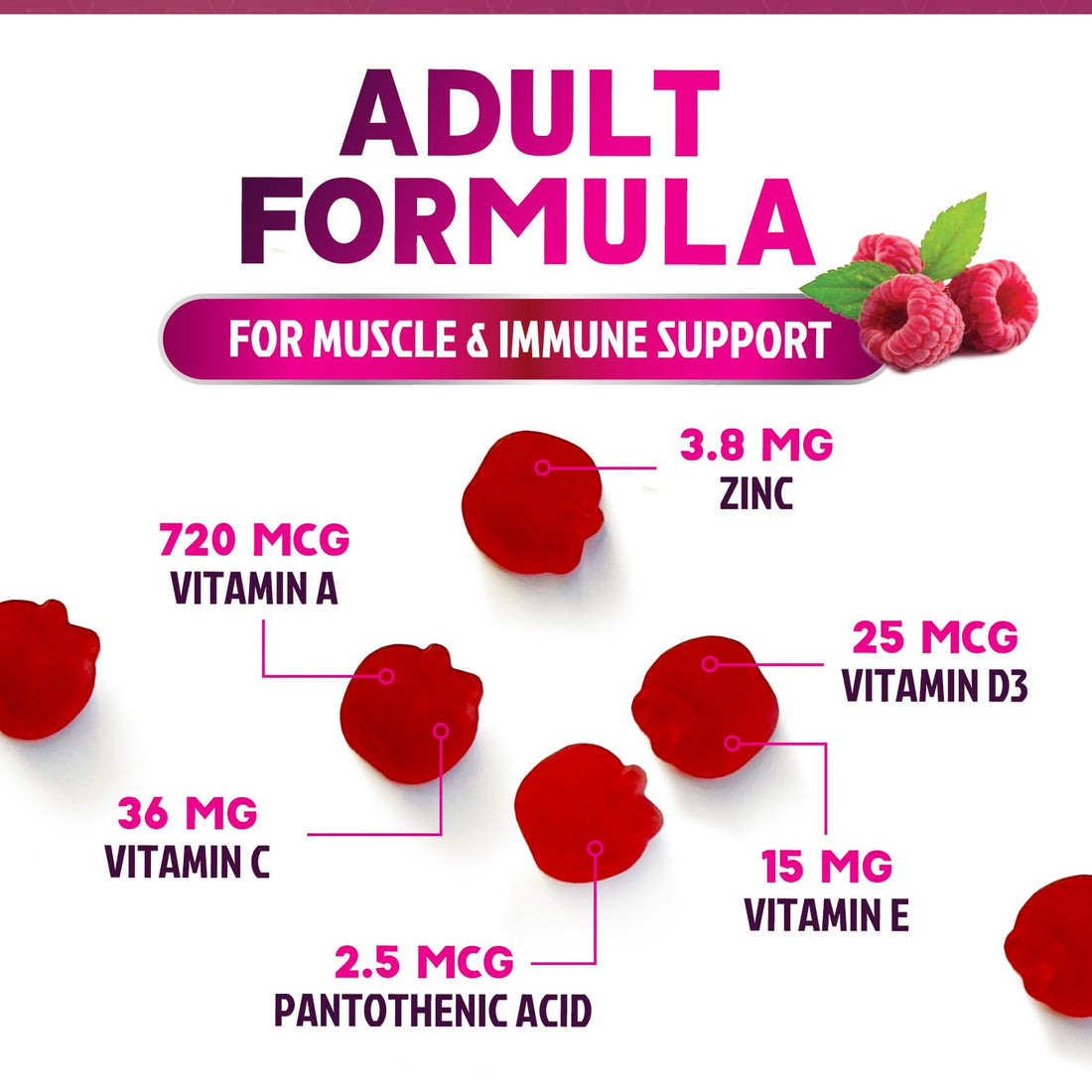 Multivitamin Gummy Vitamins, Berry Flavored Adult Daily Vitamins for Women & Men with Multi Vitamin A, C, D, E, B6, B12, Zinc & Antioxidants Supplement for Immune Health Support, Non-GMO - 120 Gummies
