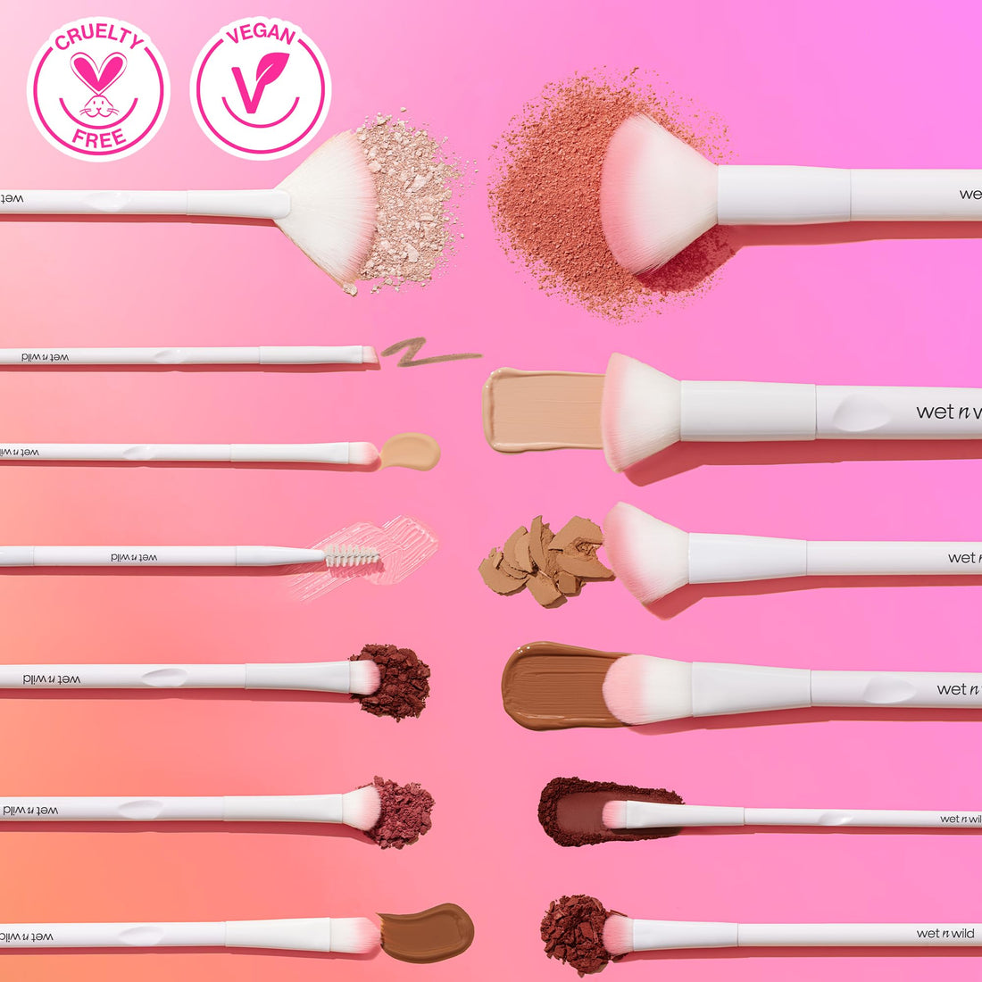 Wet n Wild Crease Brush - White and Pink