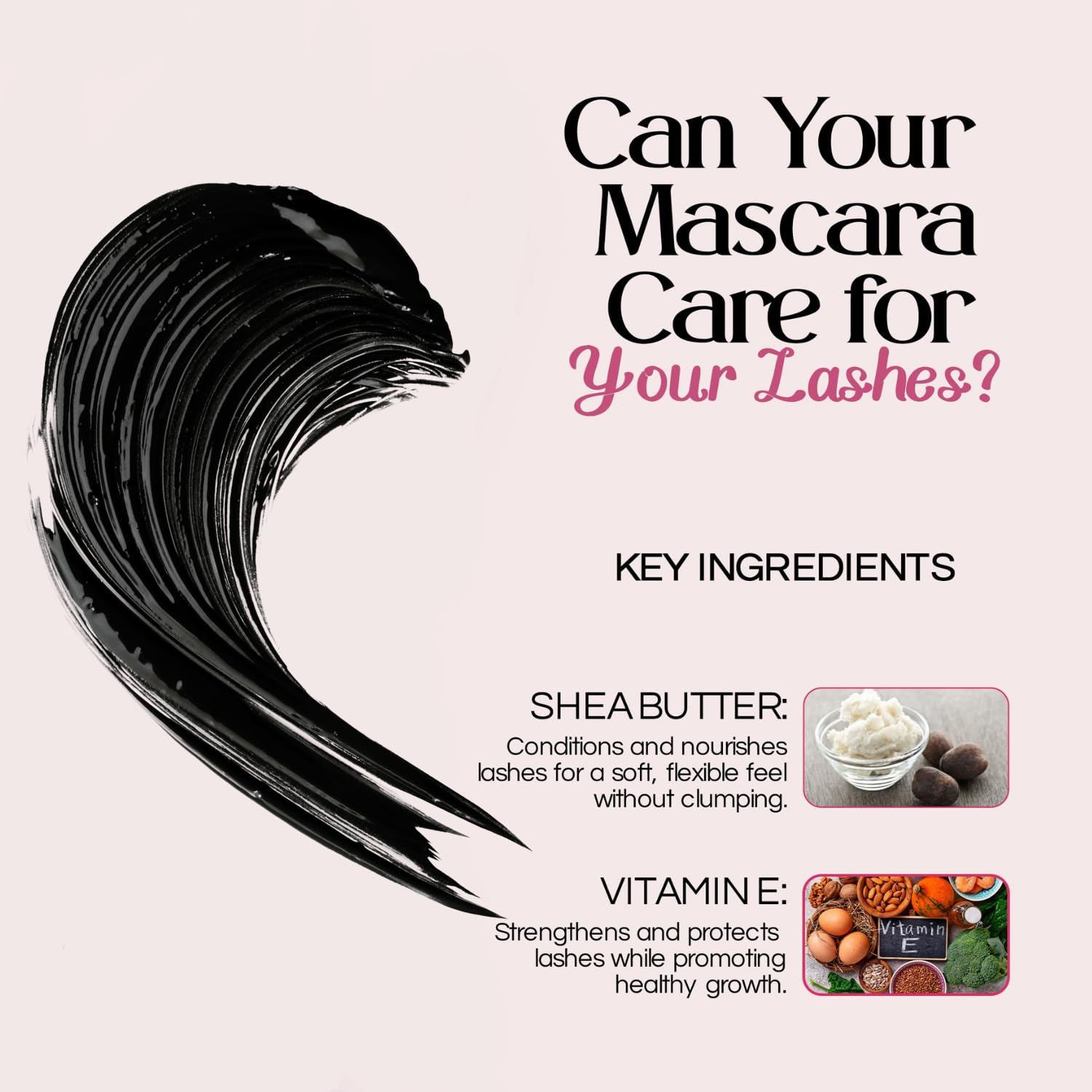 M2U NYC Black Mini Tubing Mascara (0.06 oz.) – Made with Tubing Technology for Lash Extension Effect – Clump-Free & Smudge-Proof Lengthening Mini Mascara for All Day Wear, Safe for Sensitive Eyes