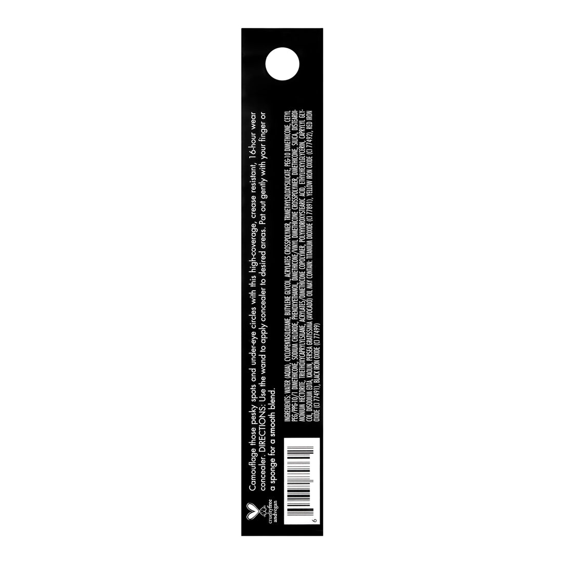 e.l.f. 16Hr Camo Concealer Fullcoverage Formula, Deep Chestnut, 0.203 Fl Oz