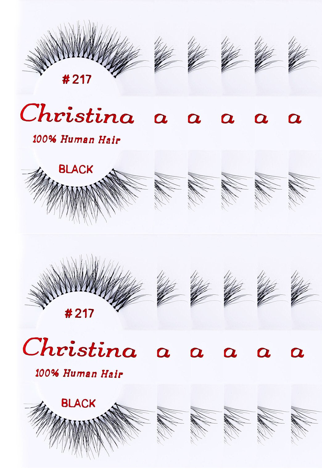 Christina 12packs Eyelashes - #217