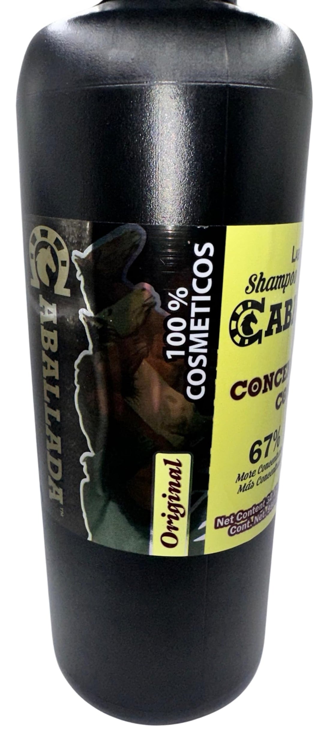 CABALLADO Shampoo Cola De Caballo Plus Extra Aceleracion Sin Sal (950m) CABALLADA PLUS 67% more concentraded 100% cosmetico HORSETAIL SHAMPOO 32.12 Fl oz ROSMERY, JOJOBA.