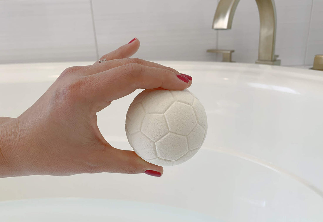 Soccer Ball Bath Bombs - 3 pack - Soccer Gifts - Luxury Scented Bath Bomb Fizzies - Great Gift for Soccer players, Teammates, Opponents, Soccer Clubs and Leagues, Birthdays, Men, Boys, Women, Girls